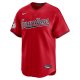 Men's Cleveland Guardians  Nike Red  Alternate Limited Custom Jersey