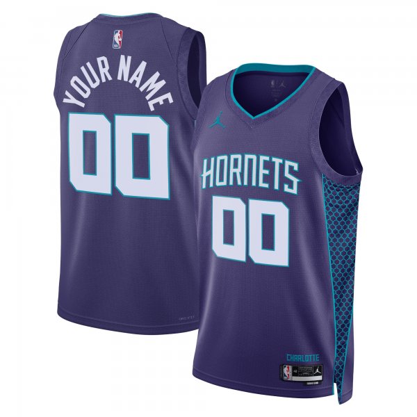 Unisex Charlotte Hornets Jordan Brand Teal 2022/23 Swingman Custom Jersey - Statement Edition