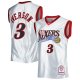 Men's Philadelphia 76ers Allen Iverson Mitchell & Ness Platinum 2000/01 Hardwood Classics 75th Anniversary Swingman Jersey