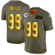 Men's Los Angeles Rams #99 Aaron Donald Camo/Gold Stitched NFL Limited 2019 Salute To Service Jersey