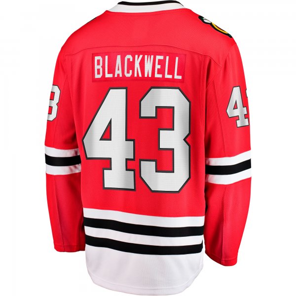 Men's Chicago Blackhawks Colin Blackwell Fanatics Red Home Breakaway Jersey