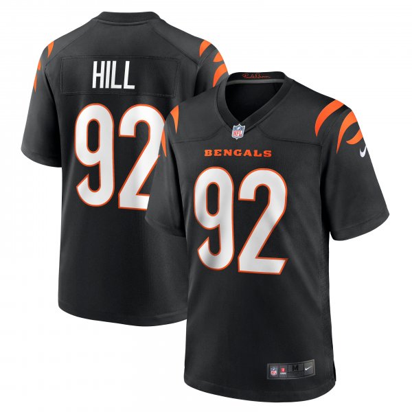 Men's Cincinnati Bengals B.J. Hill Nike Black Game Jersey