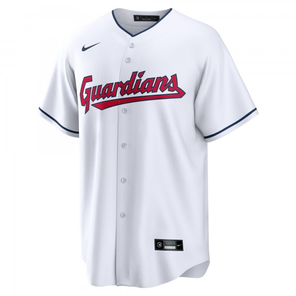 Men's Cleveland Guardians Shane Bieber Nike White Replica Player Jersey