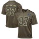Youth #97 Aidan Hutchinson Detroit Lions Nike 2025 Salute to Service Game Olive Jersey
