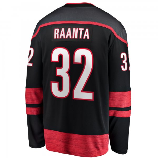 Men's Carolina Hurricanes Antti Raanta Fanatics Black Home Breakaway Player Jersey