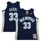 Men's Memphis Grizzlies Marc Gasol Mitchell & Ness Navy 2008/09 Hardwood Classics Swingman Throwback Jersey