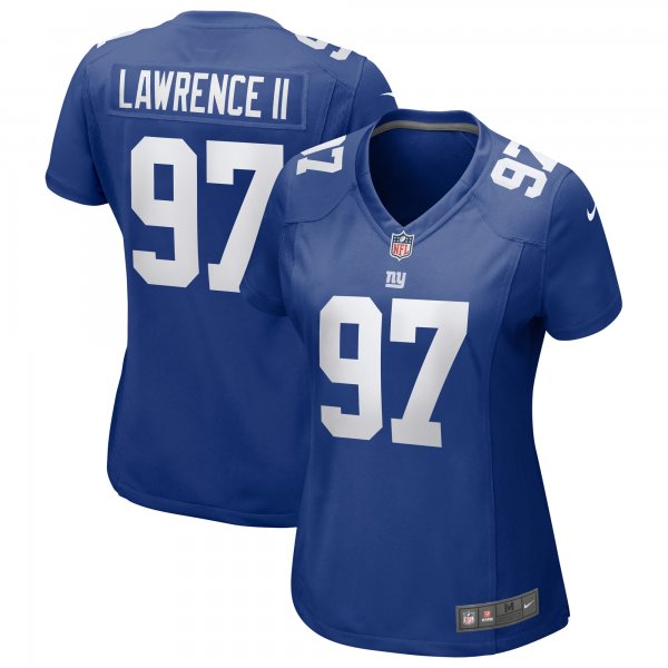 Women's New York Giants Dexter Lawrence II Nike Royal Team Game Player Jersey