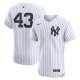 Men's New York Yankees Jonathan LoÃÂ¡isiga Nike White Home Elite Player Jersey