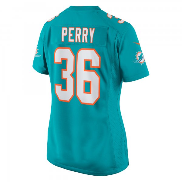 Women's Miami Dolphins Jamal Perry Nike Aqua Home Game Player Jersey