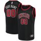 Men's Chicago Bulls Fanatics Black Fast Break Replica Custom Jersey - Statement Edition