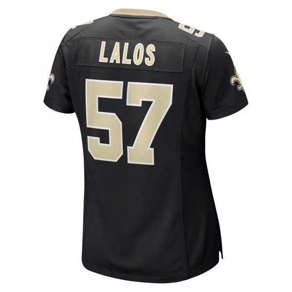 Women's New Orleans Saints Niko Lalos Nike  Black Team Game Jersey