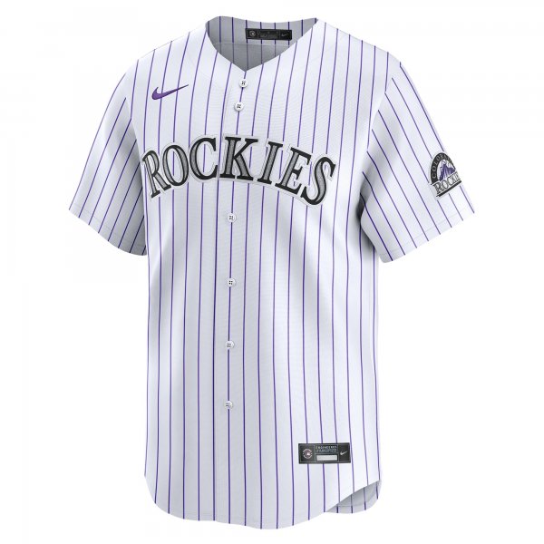 Men's Colorado Rockies Nike White Home Limited Jersey