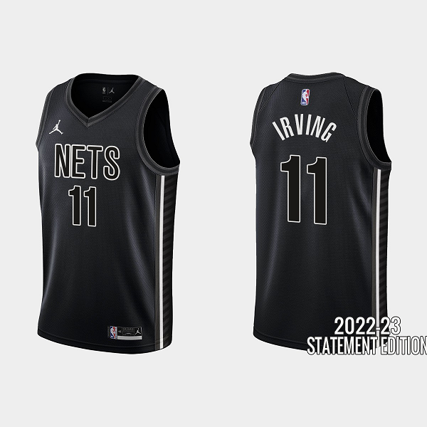 Men's Brooklyn Nets Kyrie Irving #11 Black 2022-23 Statement Edition NBA Jersey