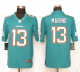 Nike Miami Dolphins #13 Dan Marino Aqua Green Team Color Men's Stitched NFL Limited Jersey