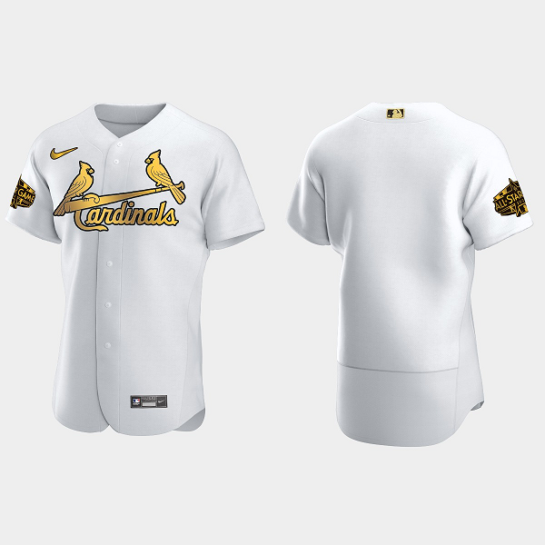 Men's St. Louis Cardinals 2022 MLB All-Star Game Flex Base Blank Jersey - White Gold