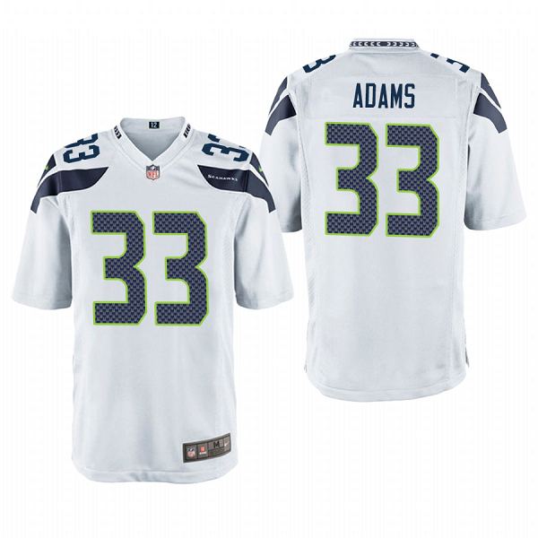 Seattle Seahawks Jamal Adams #33 White Game Jersey