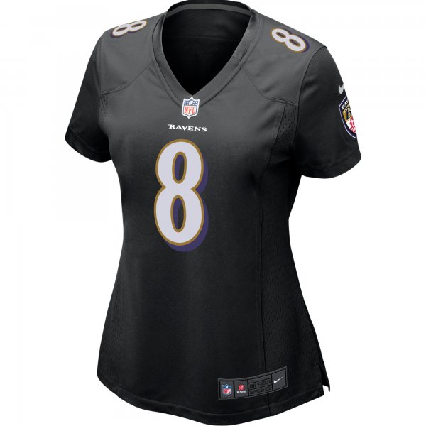 Women's Baltimore Ravens Lamar Jackson Nike Black Game Event Jersey