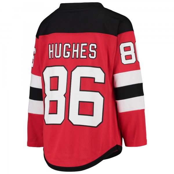 Youth New Jersey Devils Jack Hughes Red Home Player Replica Jersey