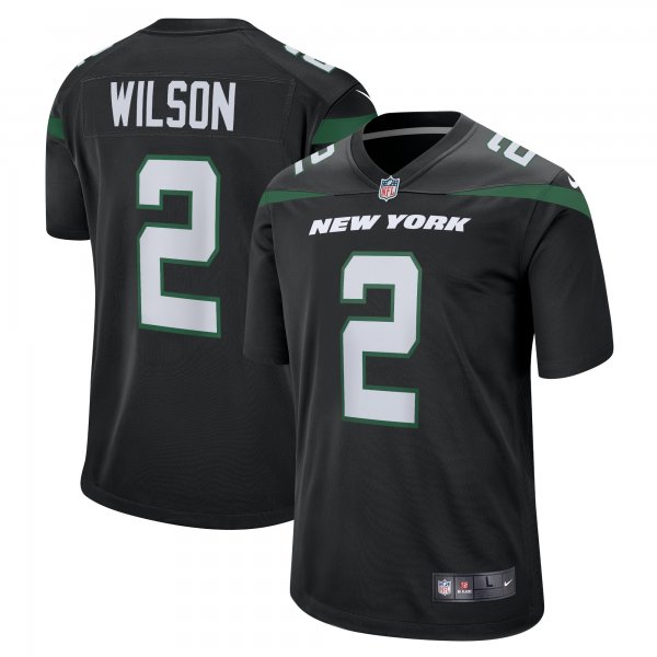 Men's New York Jets Zach Wilson Nike Black Alternate Game Jersey