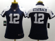 Nike Dallas Cowboys #12 Roger Staubach Navy Blue Thanksgiving Throwback Women's Stitched NFL Limited Jersey