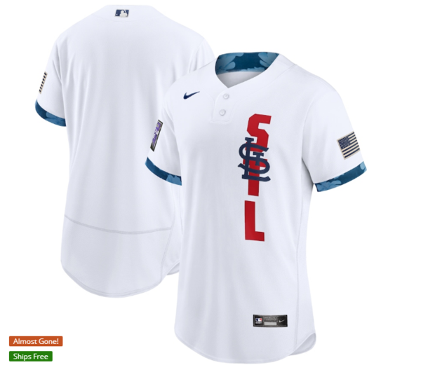 Men's St. Louis Cardinals Nike White 2021 MLB All-Star Game Jersey