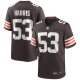 Men's Cleveland Browns Nick Harris Nike Brown Game Jersey