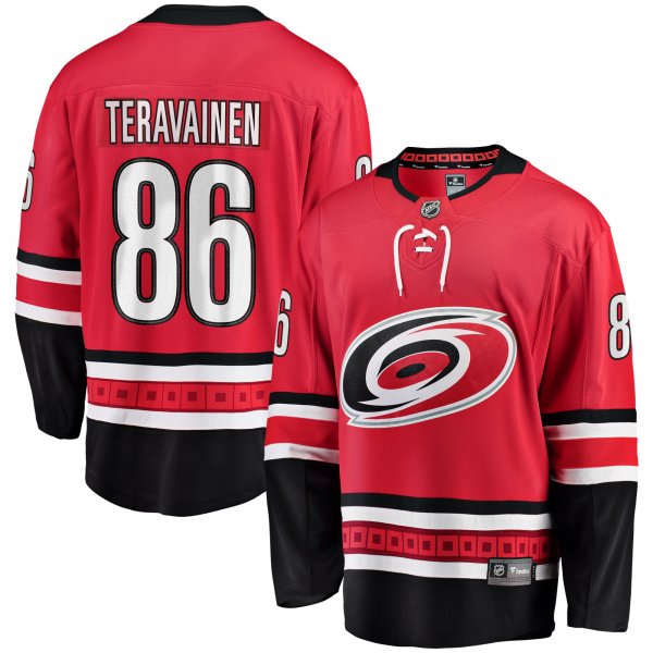 Men's Carolina Hurricanes Teuvo Teravainen Fanatics Red Alternate Breakaway Player Jersey