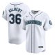 Men's Seattle Mariners #36 Logan Gilbert Nike White Home Limited Player Jersey