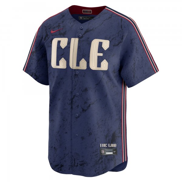 Men's Cleveland Guardians #11 Jose Ramirez Nike Navy 2024 City Connect Limited Jersey