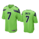 Men's Seattle Seahawks #7 Geno Smith Neon Green Game Nike NFL Jersey