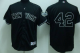 New York Yankees #42 Mariano Rivera Stitched Black MLB Jersey