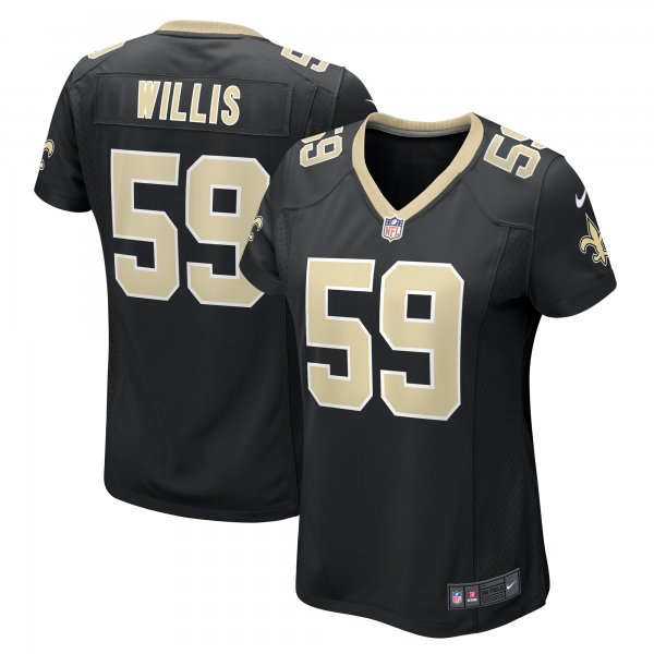 Women's New Orleans Saints Jordan Willis Nike  Black Team Game Jersey