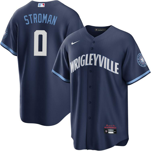 Men's Chicago Cubs #0 Marcus Stroman City Connect Jersey