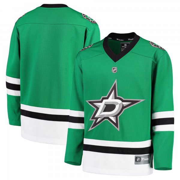 Youth Dallas Stars Fanatics Green Home Replica Blank Jersey