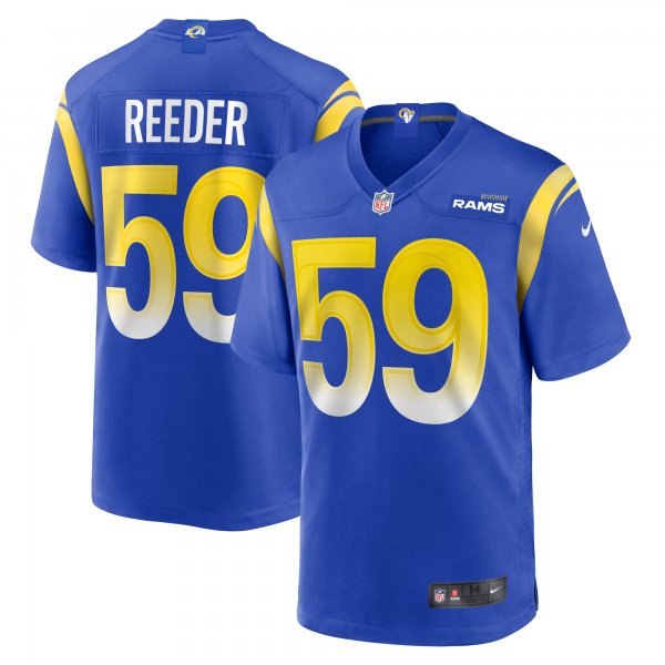 Men's Los Angeles Rams Troy Reeder Nike  Royal Team Game Jersey