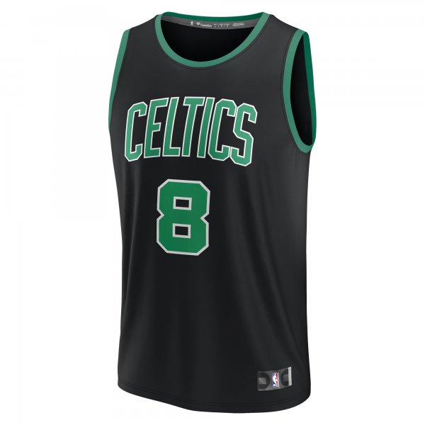 Youth Boston Celtics Kristaps Porzingis Fanatics Black Fast Break Player Jersey - Statement Edition