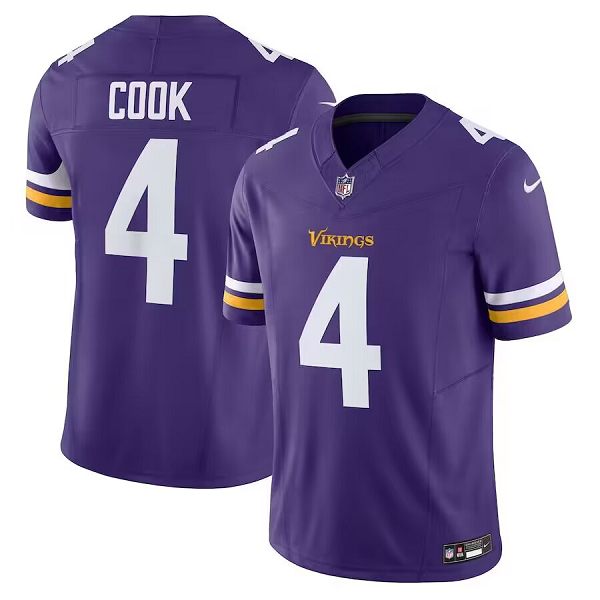 Men's Minnesota Vikings #4 Dalvin Cook Nike Purple Vapor F.U.S.E. Limited Jersey