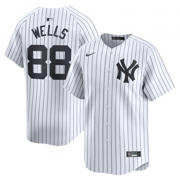 Men's New York Yankees Austin Wells Nike White Home Limited Player Jersey