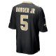 Men's New Orleans Saints Lynn Bowden Jr. Nike  Black Team Game Jersey