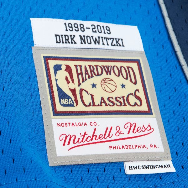 Unisex Dallas Mavericks Dirk Nowitzki Mitchell & Ness Blue Hall of Fame Class of 2023 Throwback Swingman Jersey