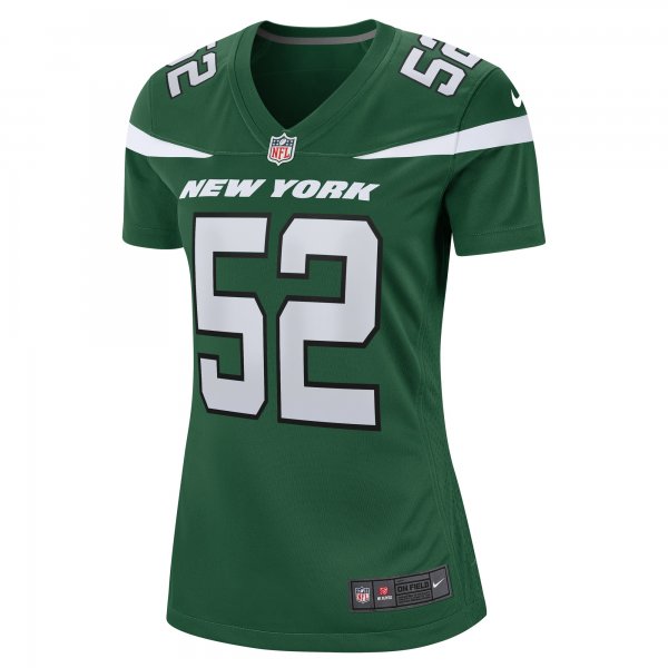 Women's New York Jets Sam Eguavoen Nike Gotham Green  Game Jersey