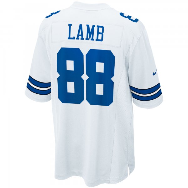 Men's Dallas Cowboys CeeDee Lamb Nike White Game Team Jersey