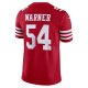 Men's San Francisco 49ers Fred Warner Nike Scarlet Vapor F.U.S.E. Limited Jersey