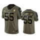 Dallas Cowboys Leighton Vander Esch Olive Gold 2021 Salute To Service Men's Limited NFL Jersey