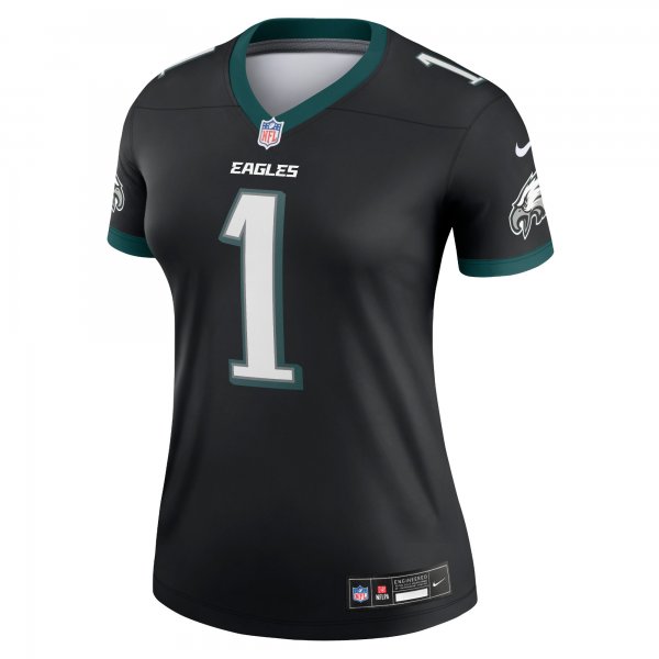 Women's Philadelphia Eagles Jalen Hurts Nike Black Legend Jersey