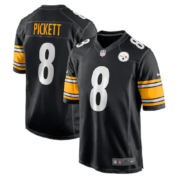 Men's Kenny Pickett Pittsburgh Steelers Nike 2022 NFL Draft First Round Pick Game Jersey - Black