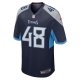 Men's Tennessee Titans Beau Brinkley Nike Navy Game Jersey