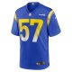 Men's Los Angeles Rams Zachary Thomas Nike  Royal Team Game Jersey