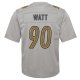 Youth Pittsburgh Steelers T.J. Watt Nike Gray Atmosphere Game Jersey