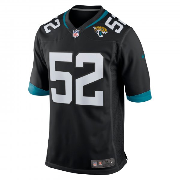 Men's Jacksonville Jaguars DaVon Hamilton Nike Black Game Jersey